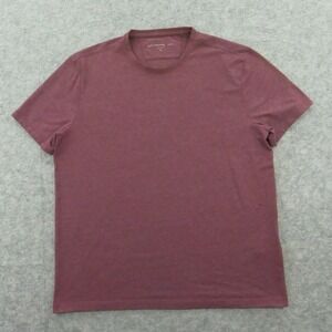 John Varvatos Shirt Mens Extra Large Red Tee Crew neck Short Heather